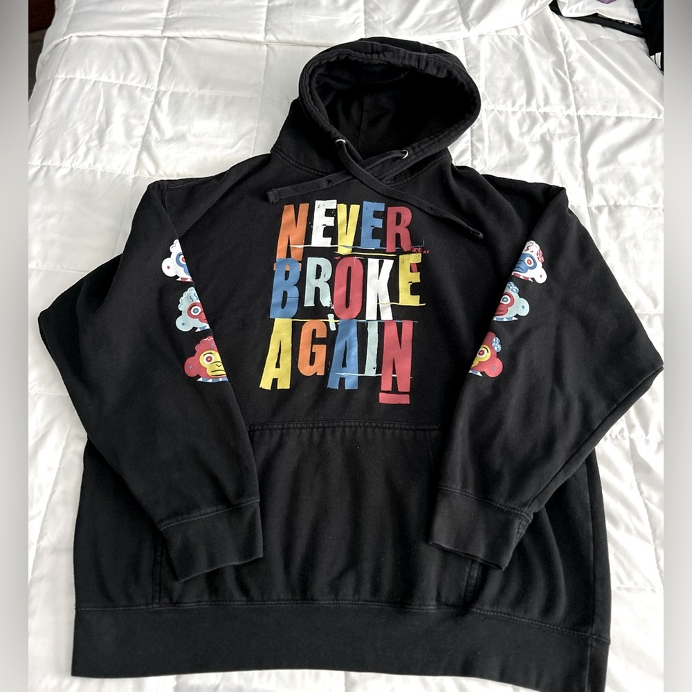 FREE SHORTS/ NEVER BROKE AGAIN HOODIE